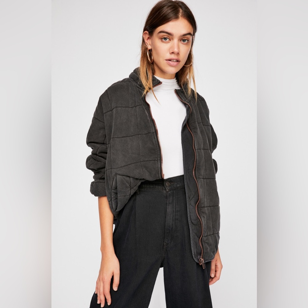 Free People Dolman Quilted Knit Jacket